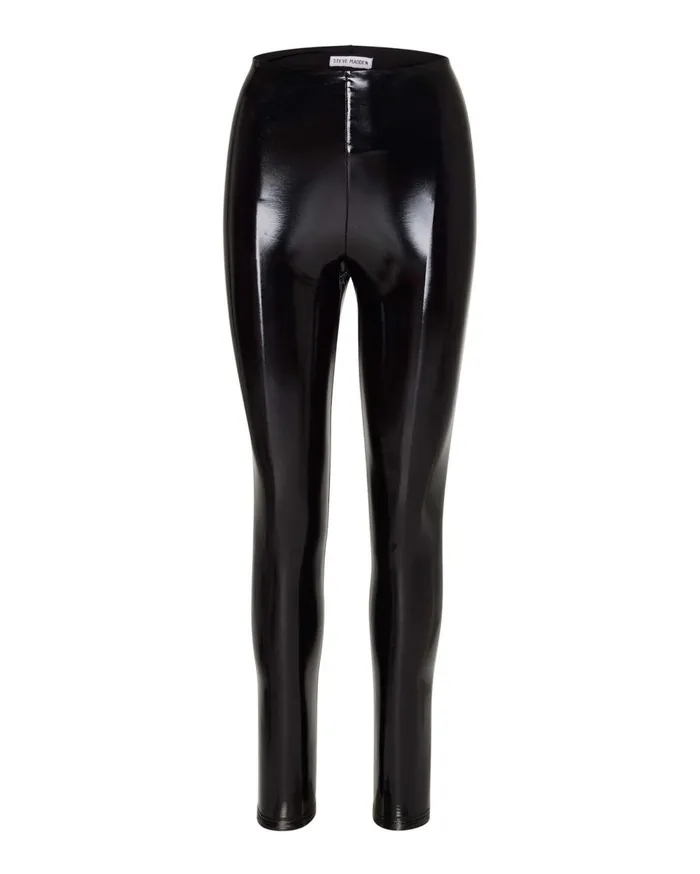 Steve Madden Liquid Vinyl Leggings Black Womens Bottoms Steve Madden Liquid Vinyl Leggings Black Womens Bottoms