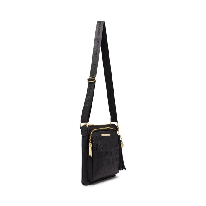 Steve Madden Logo Crossbody Black Womens Shoulder Bags