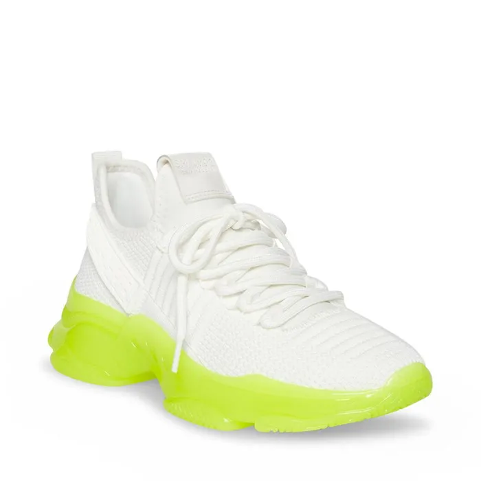 Steve Madden Maxeen White Multi Womens Sneakers