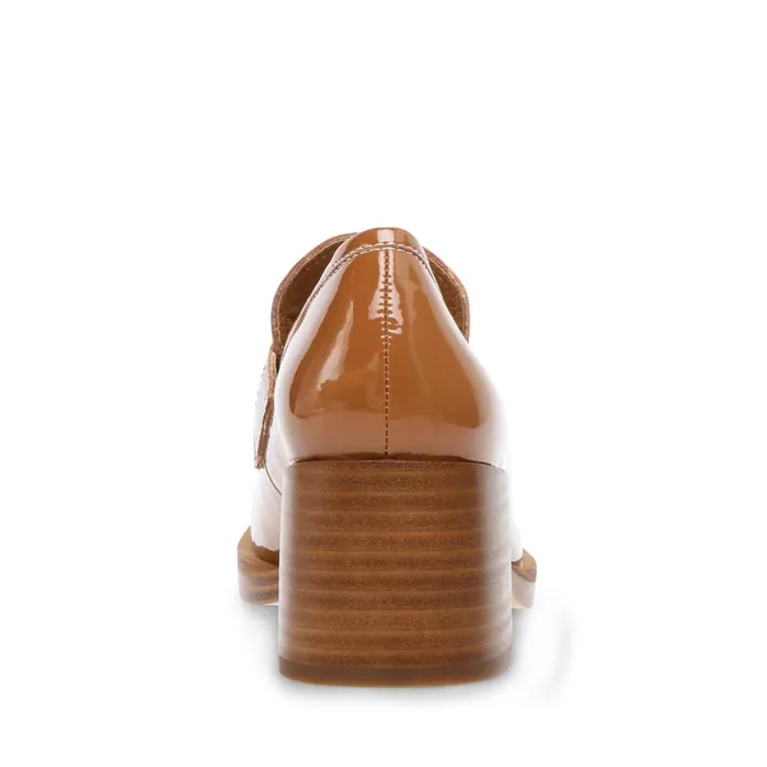 Steve Madden Nyomi Camel Patent Womens Loafers