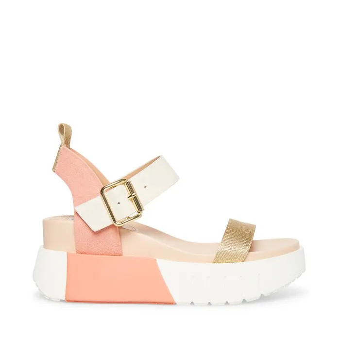 Steve Madden Pastry Blush Multi Womens Sandals