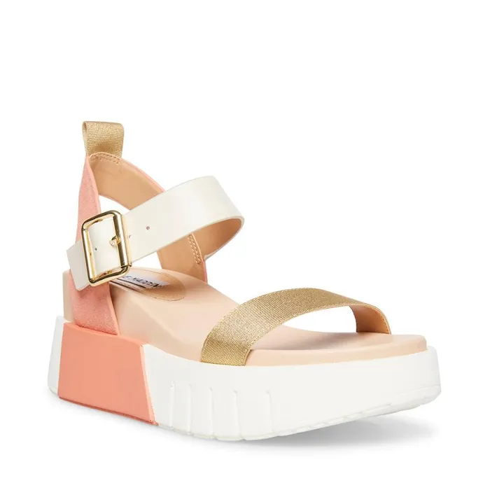 Steve Madden Pastry Blush Multi Womens Sandals Steve Madden Pastry Blush Multi Womens Sandals