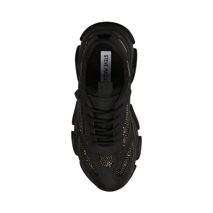 Steve Madden Possession R Black Womens Sneakers