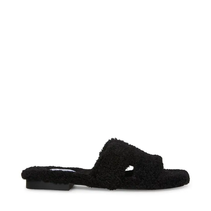 Steve Madden Seek Black Womens Slippers