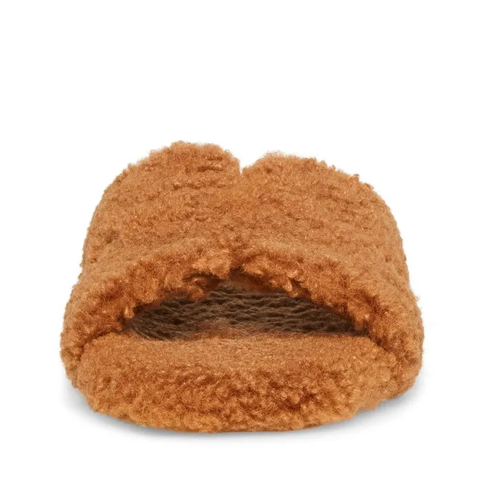 Steve Madden Seek Cognac Womens Slippers