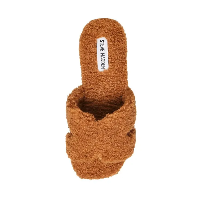 Steve Madden Seek Cognac Womens Slippers