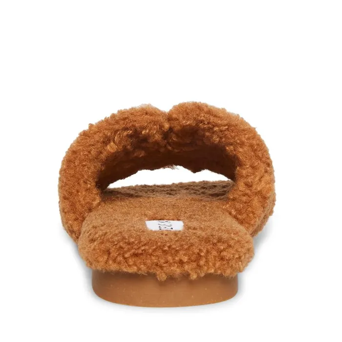 Steve Madden Seek Cognac Womens Slippers