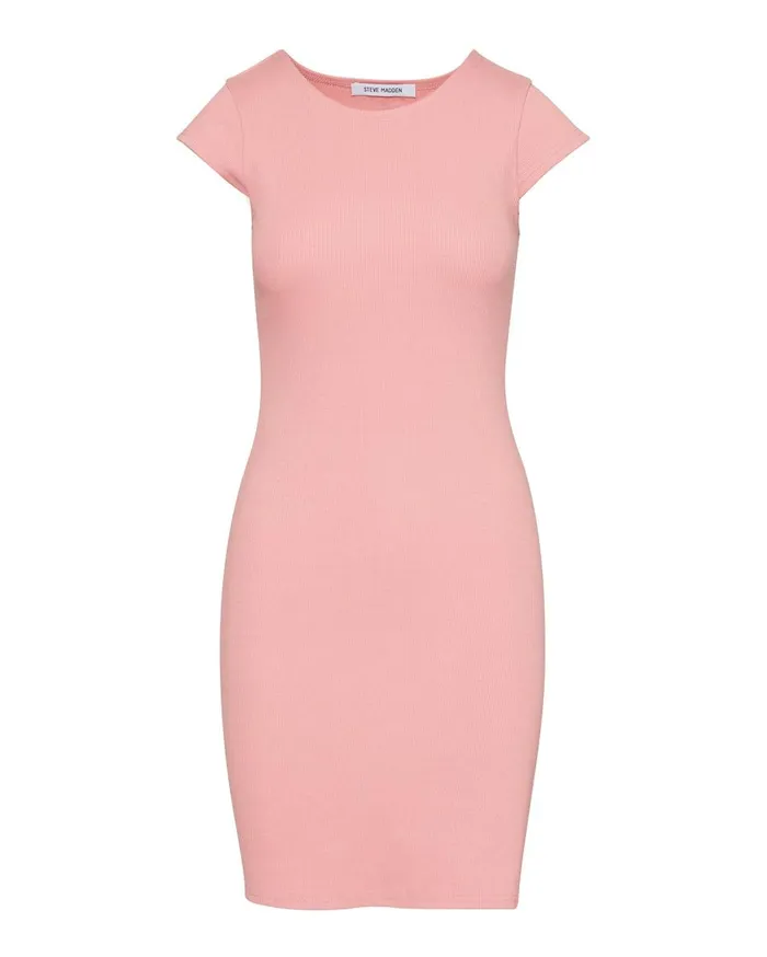Steve Madden Sips Tee Dress Light Pink Womens Dresses