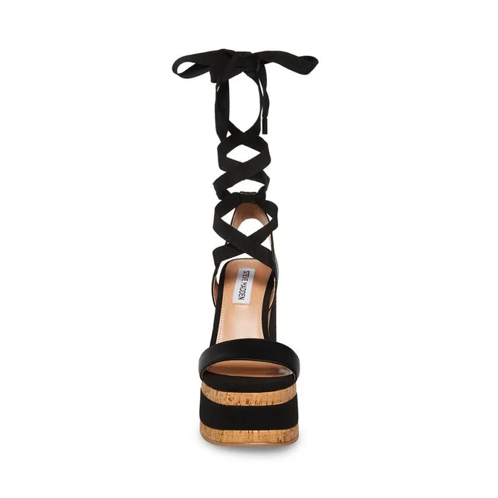 Steve Madden Sofia Black Womens Wedges Steve Madden Sofia Black Womens Wedges