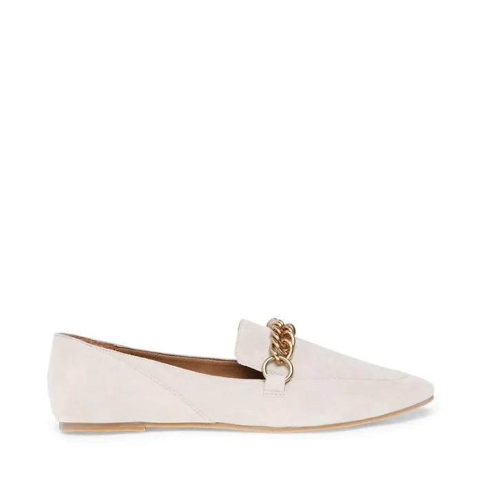 Steve Madden Soprano Bone Suede Womens Flats