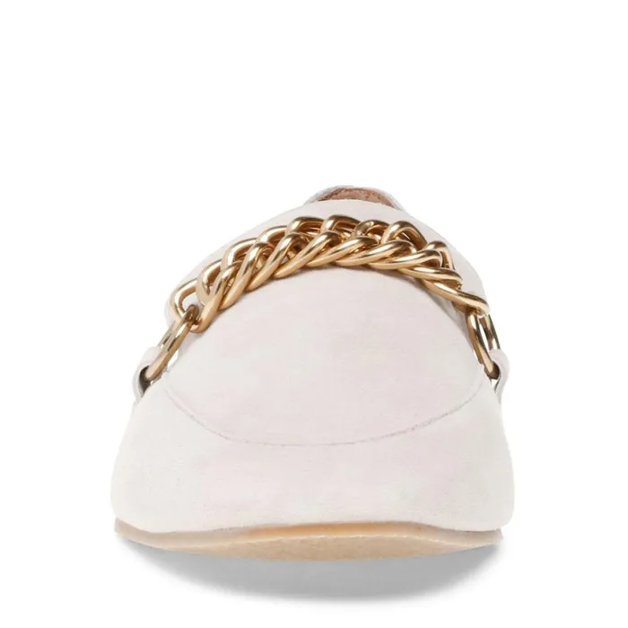 Steve Madden Soprano Bone Suede Womens Flats