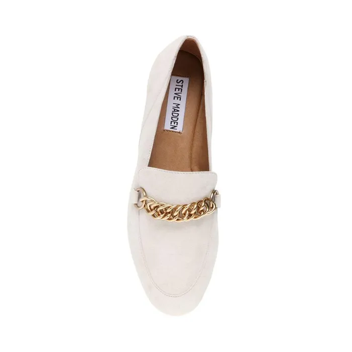 Steve Madden Soprano Bone Suede Womens Flats