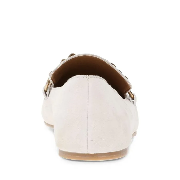 Steve Madden Soprano Bone Suede Womens Flats