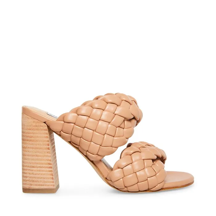 Steve Madden Twisted Tan Womens Heels