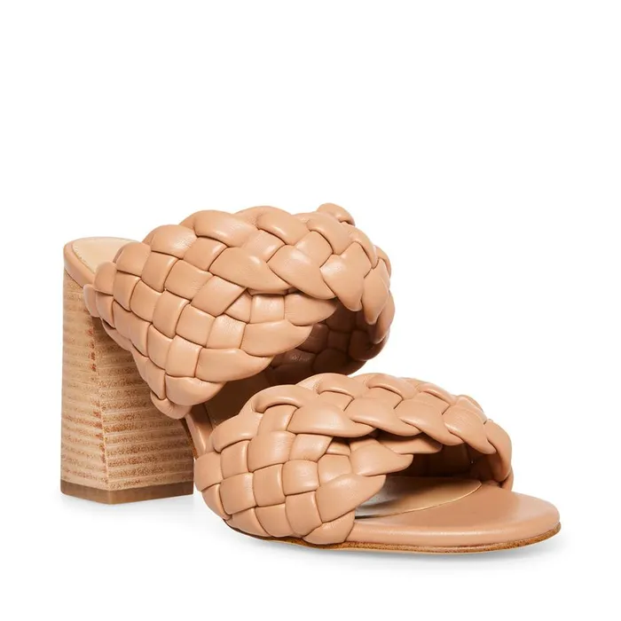 Steve Madden Twisted Tan Womens Heels