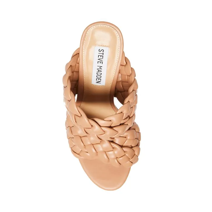 Steve Madden Twisted Tan Womens Heels