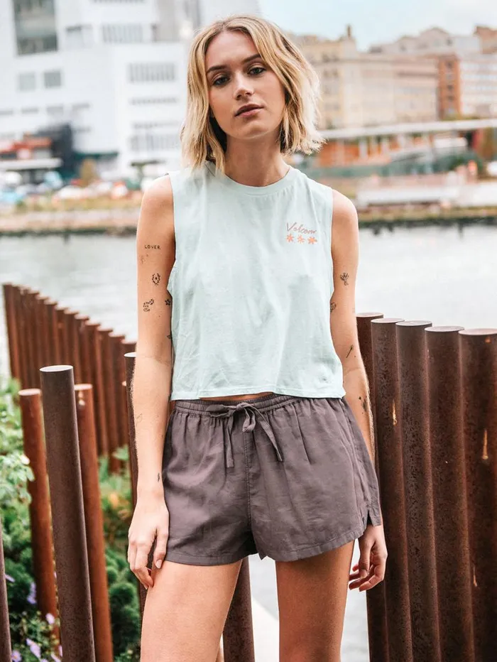 Stone Def Shorts 8211 Slate Grey Womens Volcom Bottoms