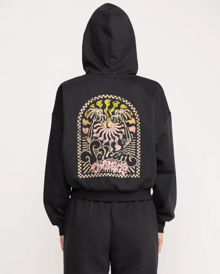 Stone Dream Hoodie 8211 Black Womens Volcom Hoodies and Sweatshirts