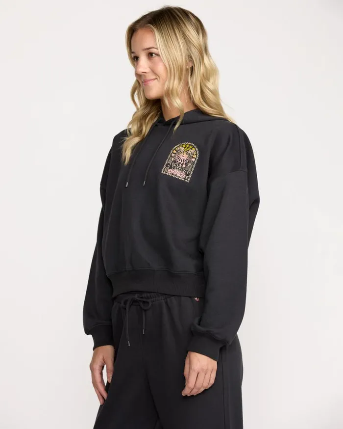 Stone Dream Hoodie 8211 Black Womens Volcom Hoodies and Sweatshirts