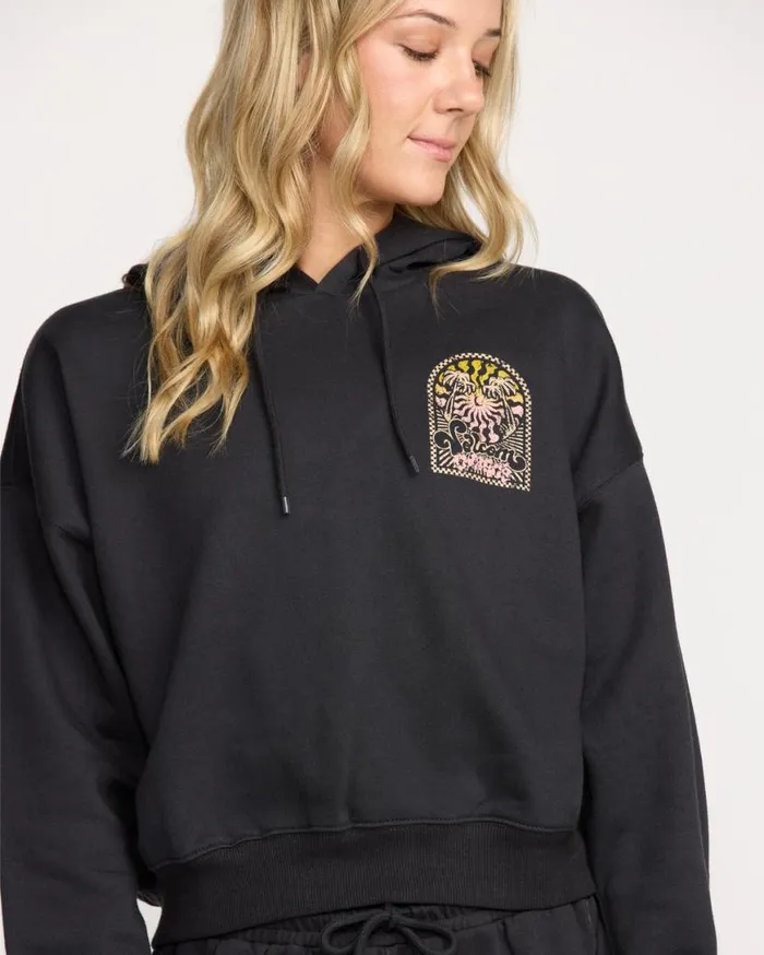 Stone Dream Hoodie 8211 Black Womens Volcom Hoodies and Sweatshirts