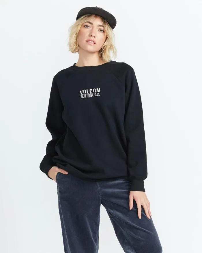 Stone Magic Boyfriend Crew Sweatshirt 8211 Black Womens Volcom Hoodies and Sweatshirts Stone Magic Boyfriend Crew Sweatshirt 8211 Black Womens Volcom Hoodies and Sweatshirts