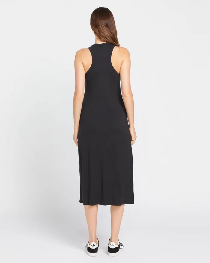 Stonelight Rib Dress 8211 Black Womens Volcom Dresses