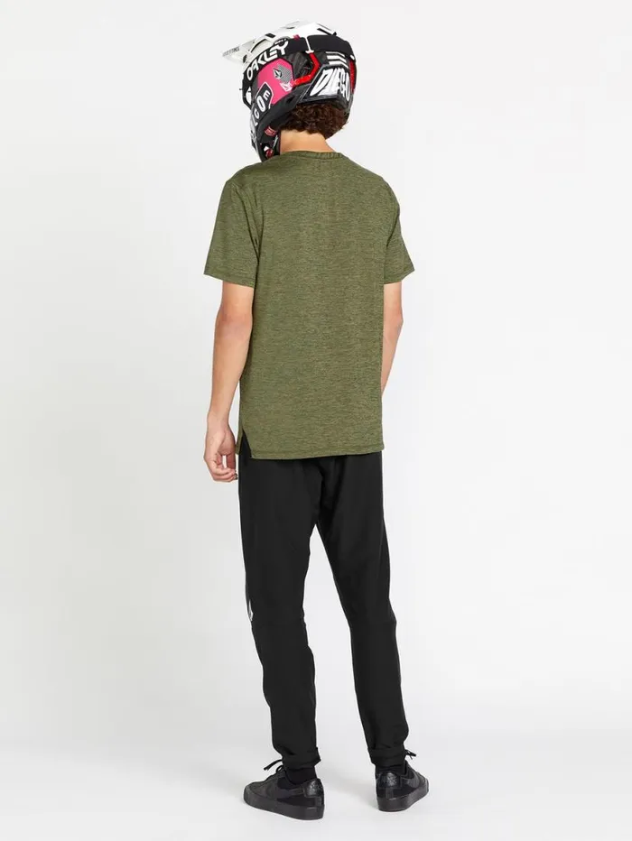 Stoneverse Crew Short Sleeve Shirt 8211 Vintage Green Mens Volcom Mountain Biking