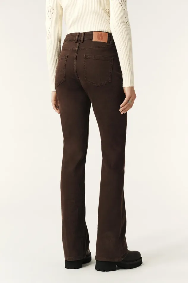 StraightLeg Jeans Ross Brown Women Baandsh Pants and Jeans