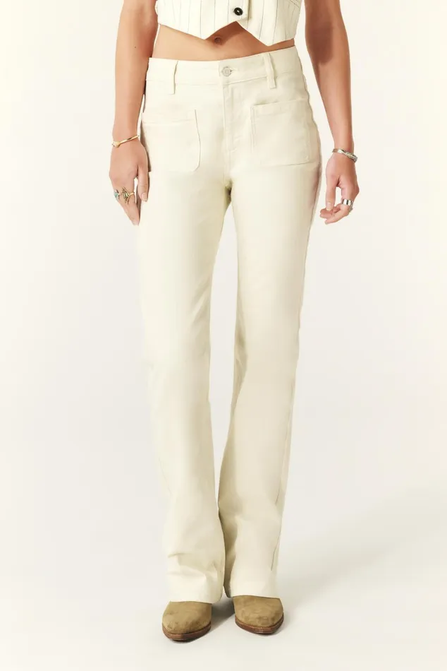 StraightLeg Jeans Ross Brown Women Baandsh Pants and Jeans