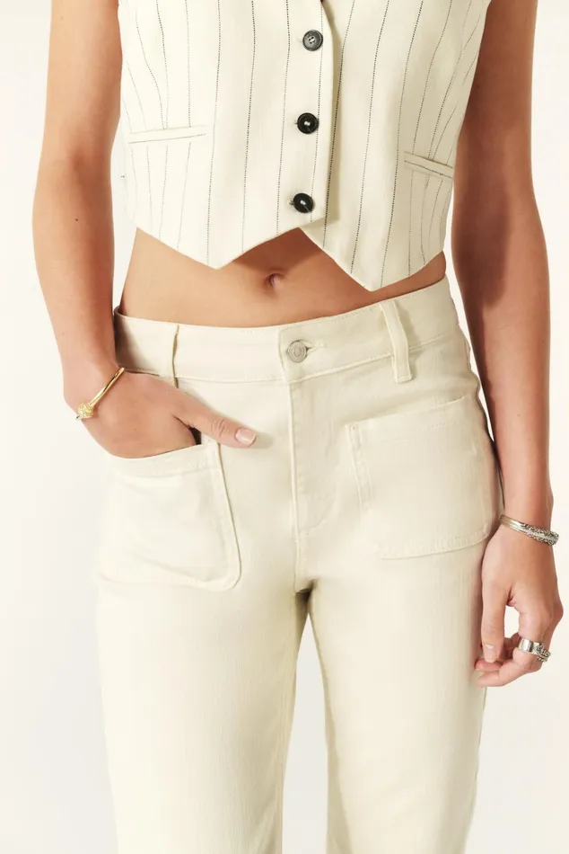 StraightLeg Jeans Ross Brown Women Baandsh Pants and Jeans