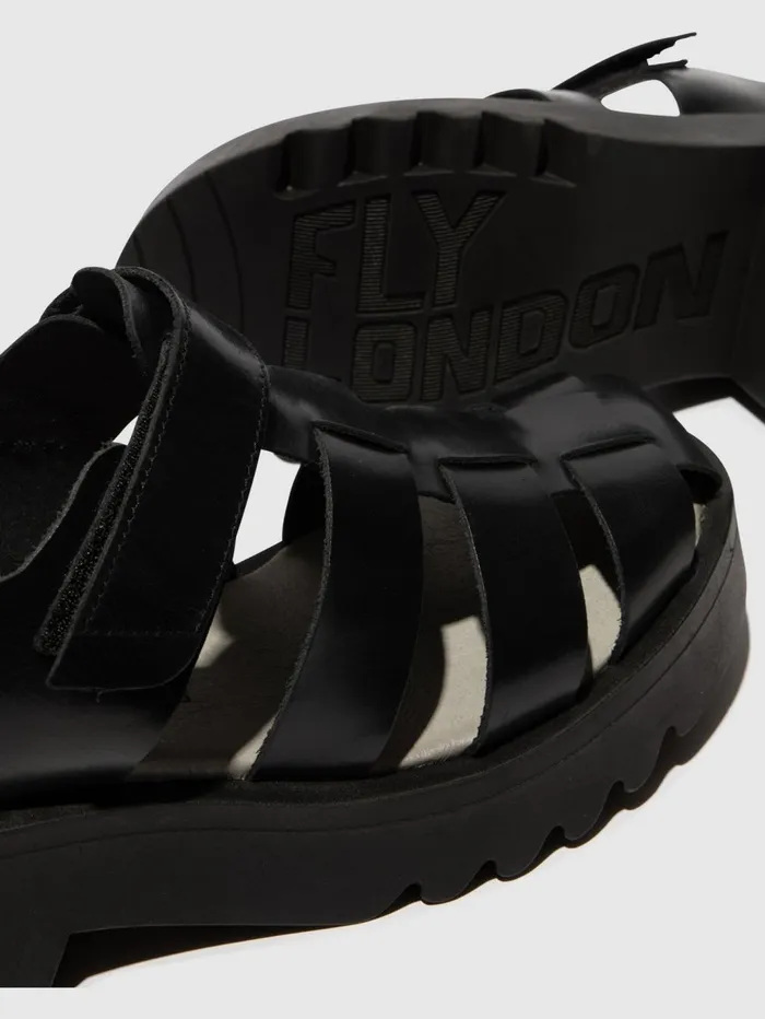 Strappy Sandals MAIE850FLY BLACK Women Fly London Sandals