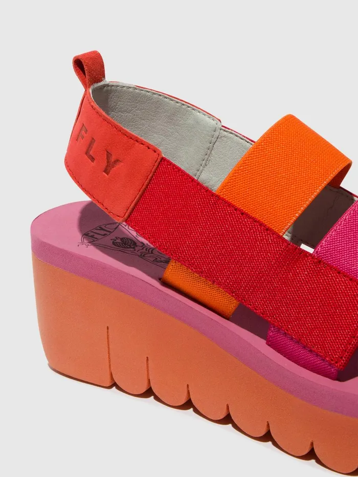 Strappy Sandals YERE847FLY REDORANGE ROSE Women Fly London Sandals