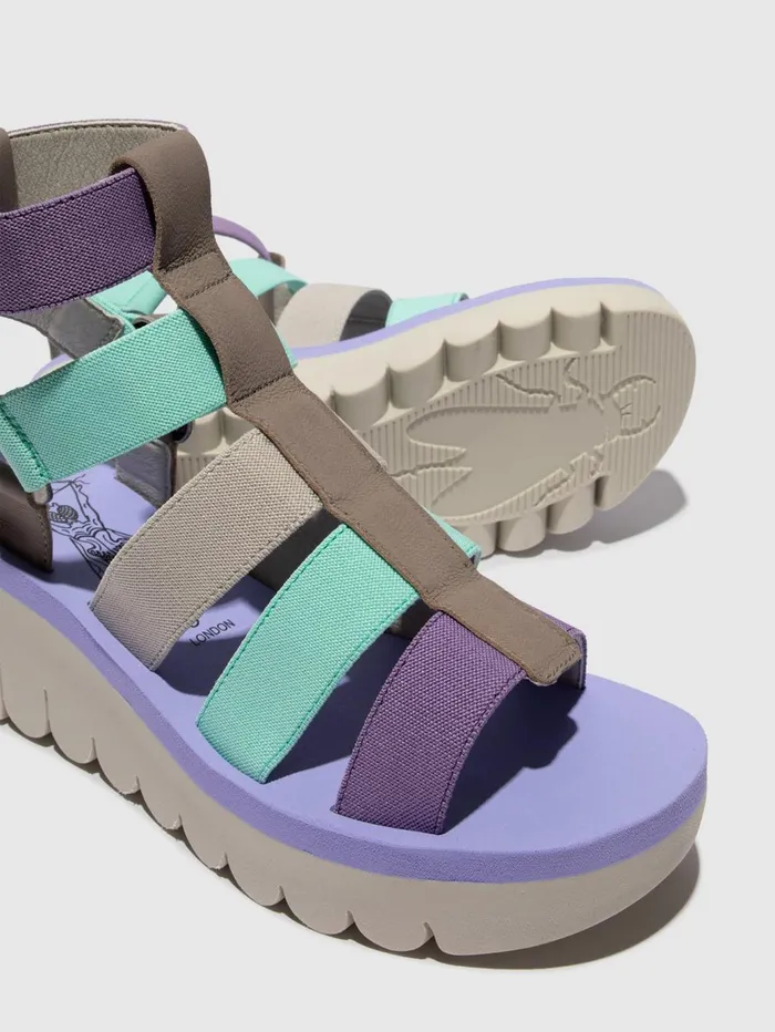 Strappy Sandals YUFI032FLY GREYMULTICOLORVIOLET Women Fly London Sandals