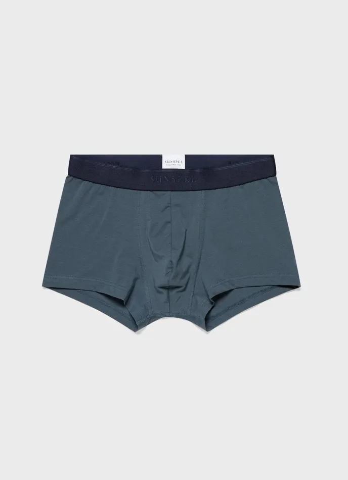 Stretch Cotton Trunks Dark Petrol Men SUNSPEL Trunks and Shorts