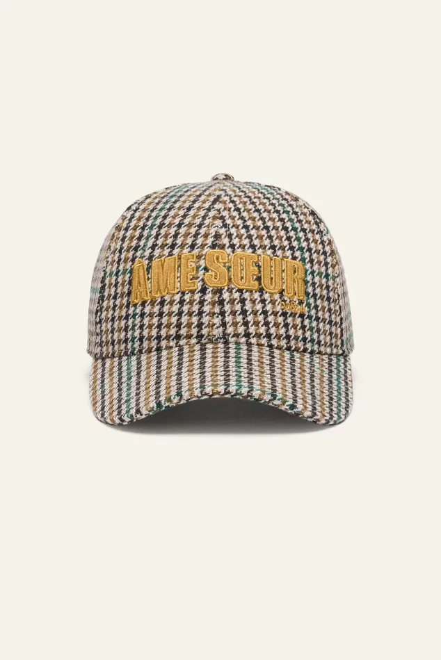 Striped Cap Hame Brown Women Baandsh Hats