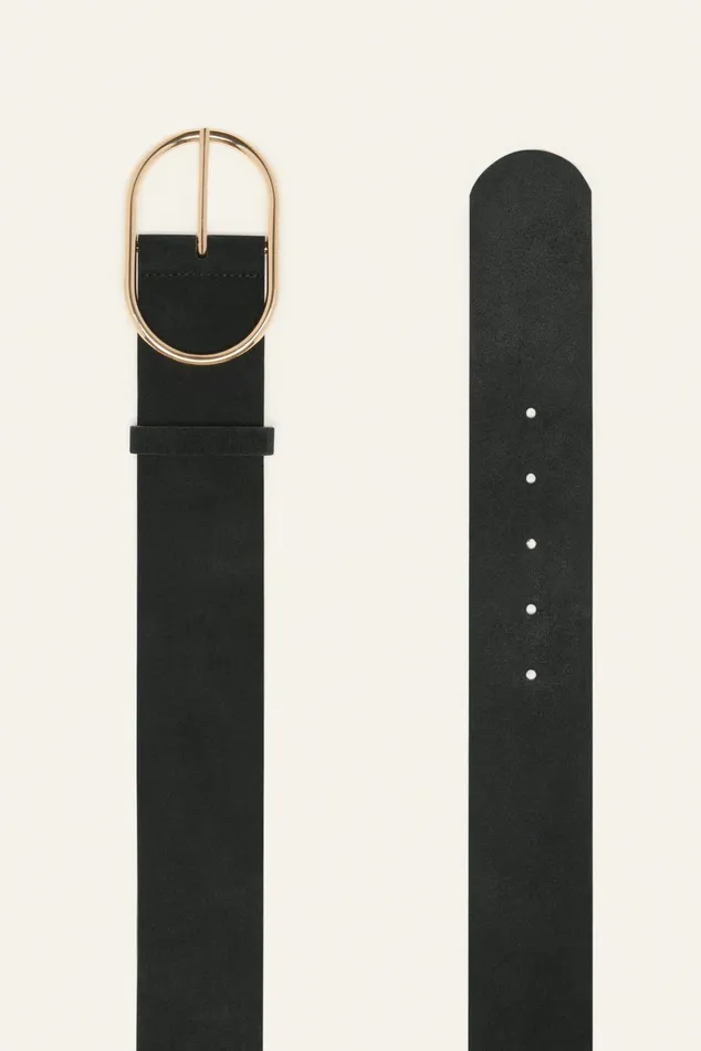 Suede Belt Cole Black Women Baandsh Belts