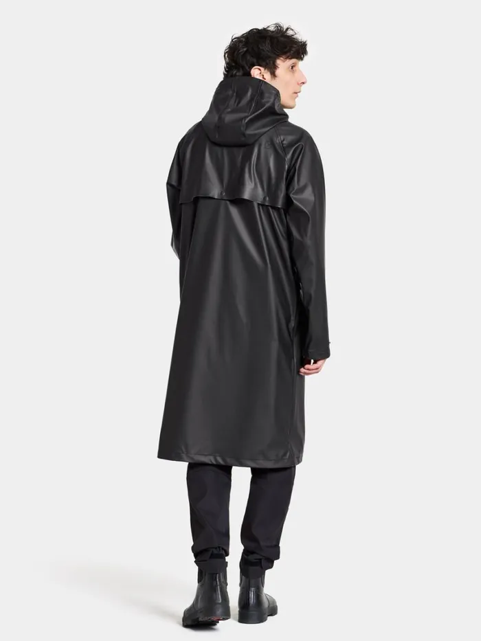 Sund Unisex Parka Galon Black WomenMen Didriksons Lightweight Jackets