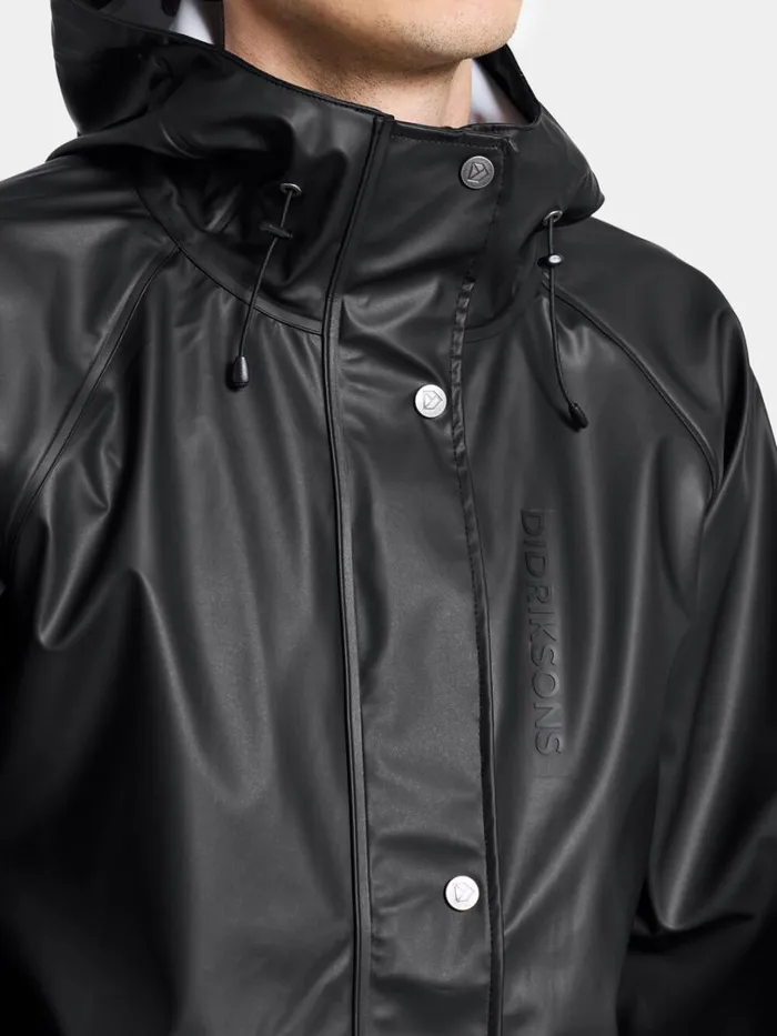 Sund Unisex Parka Galon Black WomenMen Didriksons Lightweight Jackets