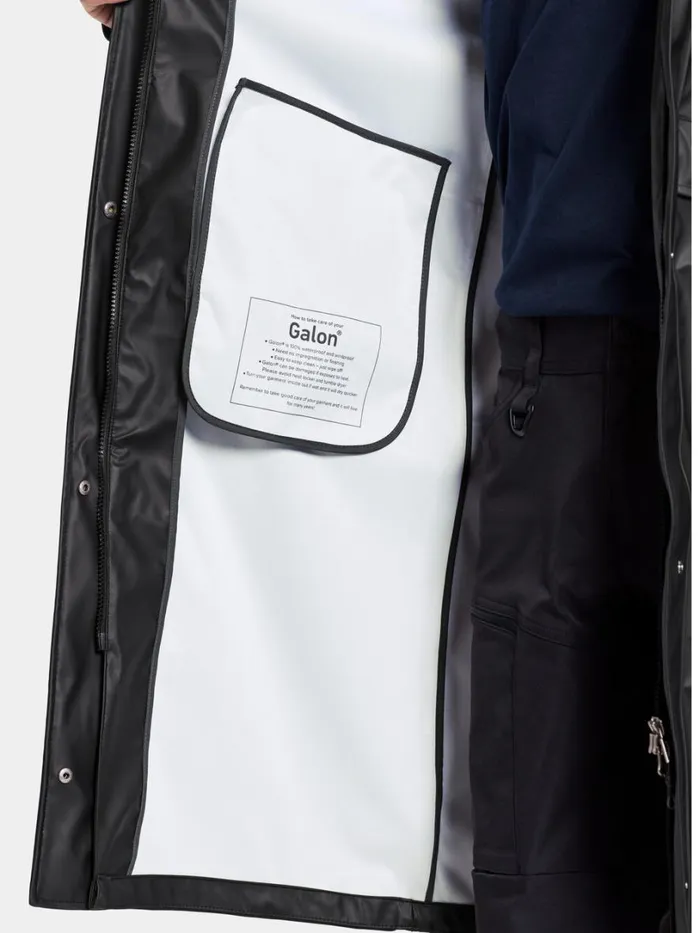 Sund Unisex Parka Galon Black WomenMen Didriksons Lightweight Jackets