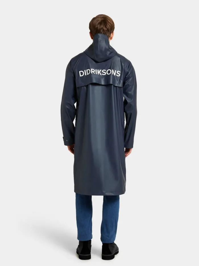 Sund Unisex Printed Parka Galon Dark Night Blue WomenMen Didriksons Lightweight Jackets
