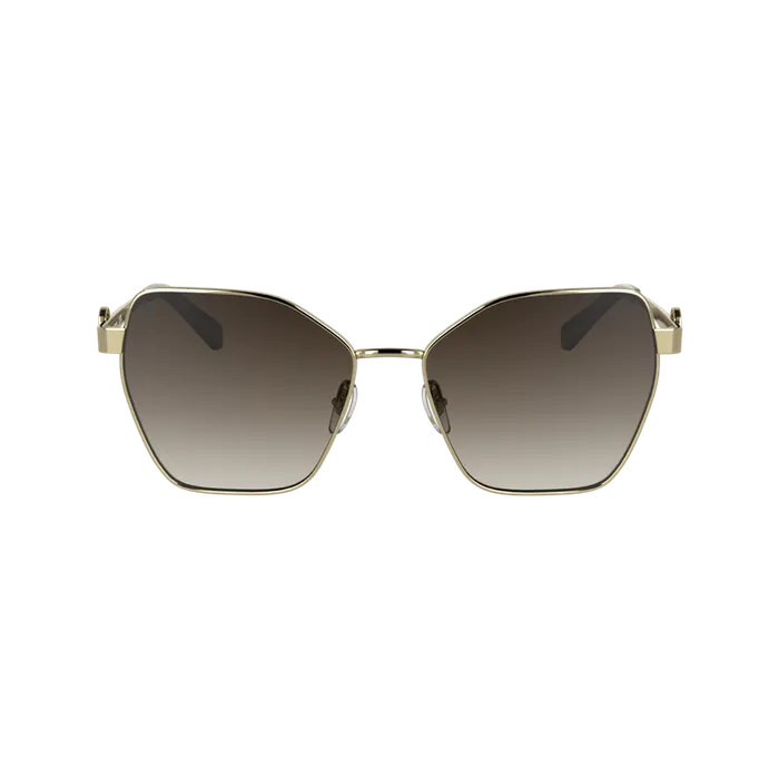 Sunglasses Longchamp Women Sunglasses GoldBrown