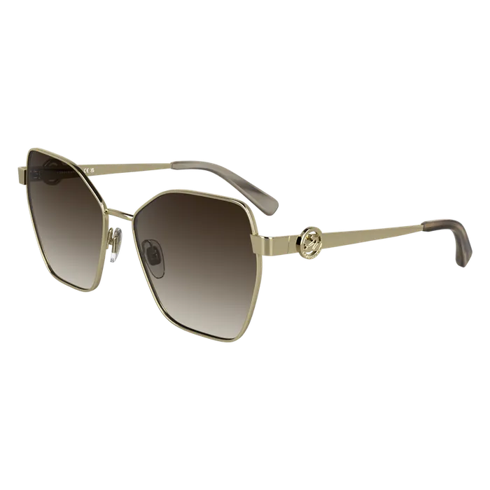 Sunglasses Longchamp Women Sunglasses GoldBrown