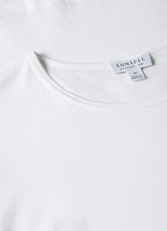 Superfine Cotton Underwear Tshirt White Men SUNSPEL Underwear Tops