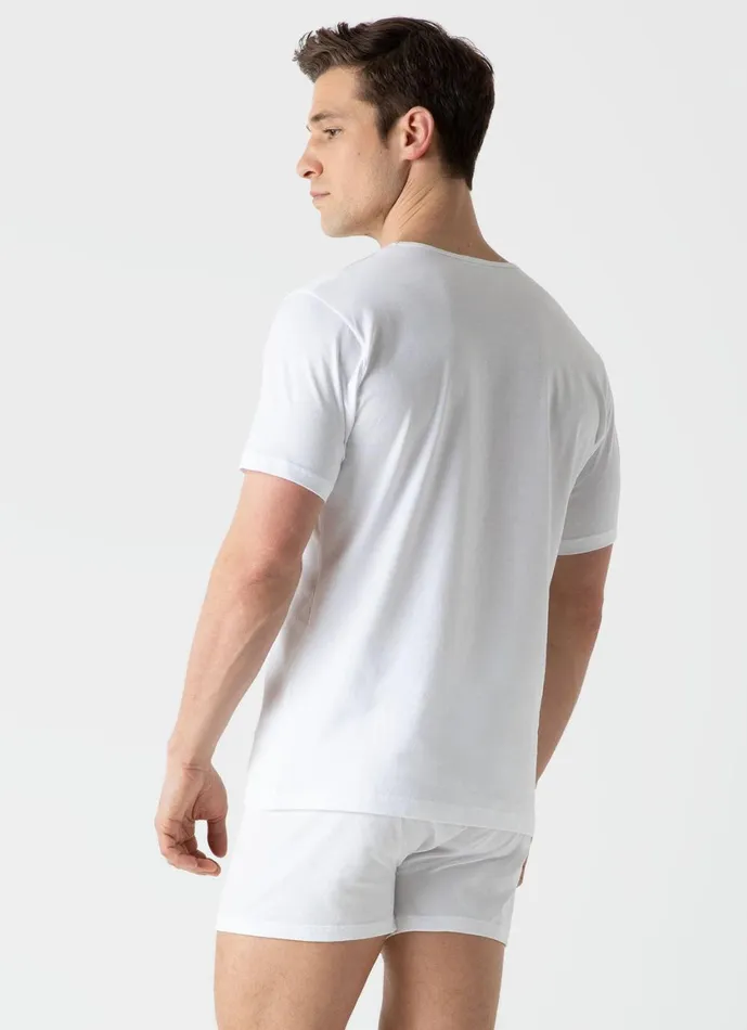 Superfine Cotton Underwear Tshirt White Men SUNSPEL Underwear Tops