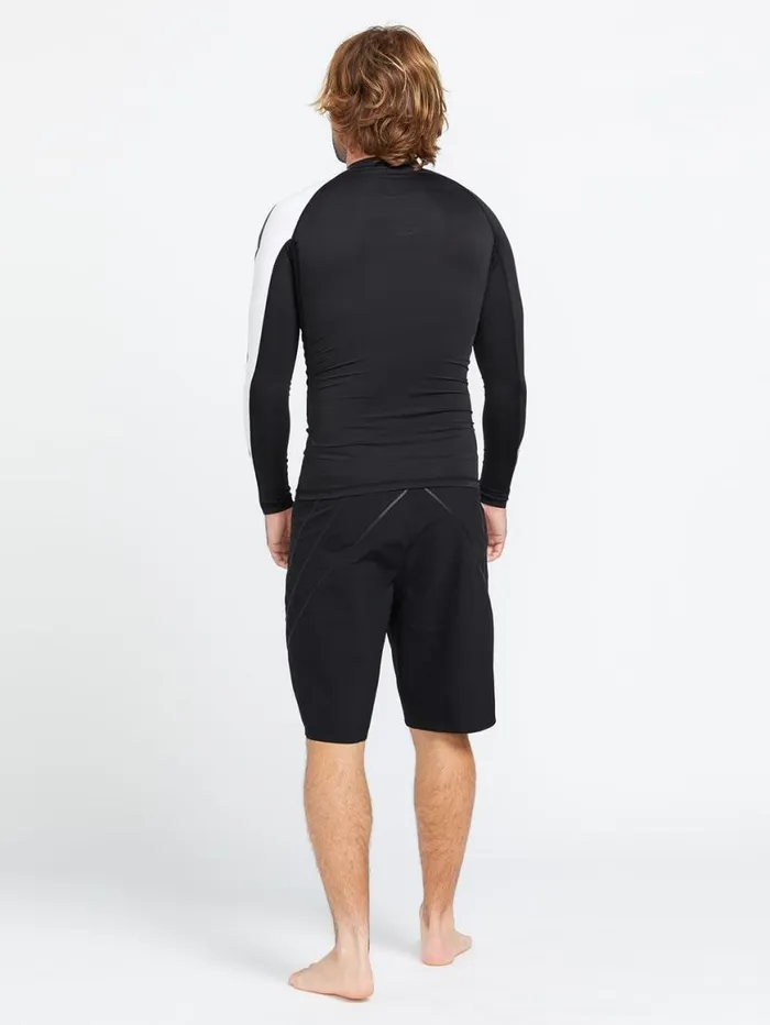 Surf Vitals Jack Robinson Long Sleeve Rashguard 8211 Black Mens Volcom Surf Vitals
