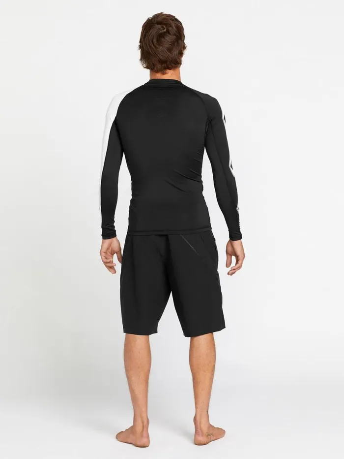 Surf Vitals Jack Robinson Long Sleeve Rashguard 8211 Black Mens Volcom Surf Vitals