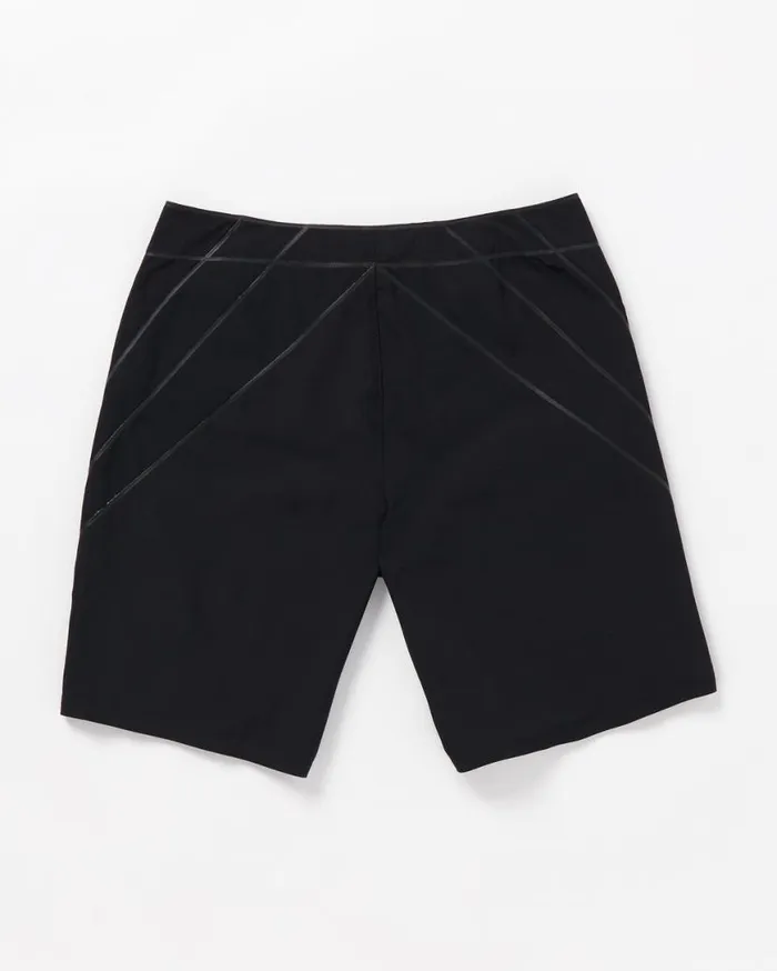 Surf Vitals Jack Robinson ModTech Trunks 8211 Black Mens Volcom Boardshorts and Trunks