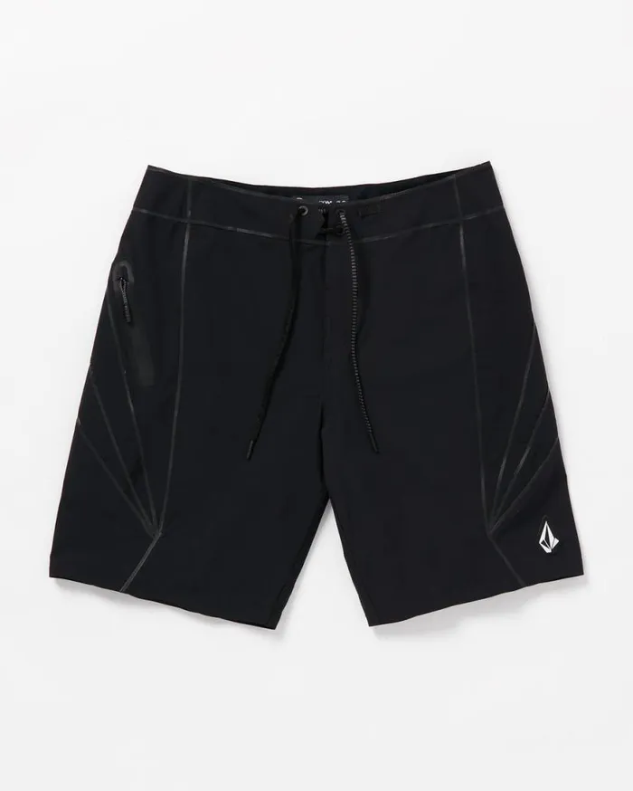 Surf Vitals Jack Robinson ModTech Trunks 8211 Black Mens Volcom Boardshorts and Trunks