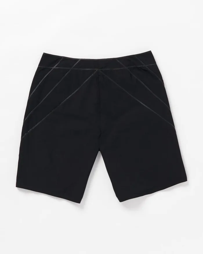 Surf Vitals Jack Robinson ModTech Trunks 8211 Black Mens Volcom Boardshorts and Trunks
