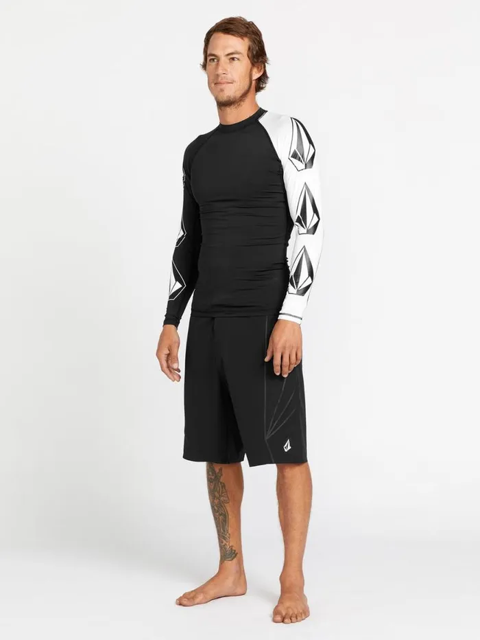 Surf Vitals Jack Robinson ModTech Trunks 8211 Black Mens Volcom Boardshorts and Trunks